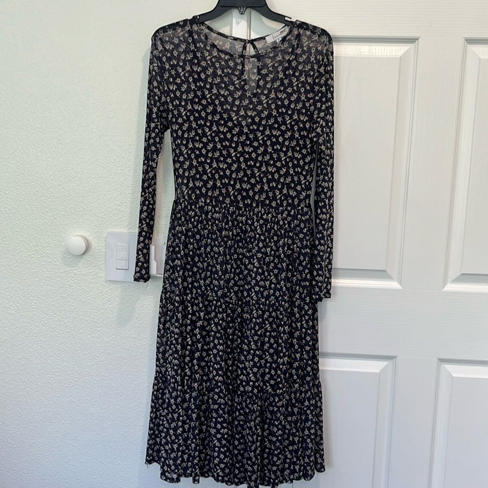 Women’s long sleeve mesh dress - Medium